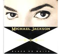 MICHAEL JACKSON - BLACK OR WHITE 7" (45) UK ISSUE PRESSED IN HOLLAND EPIC 1991 B/W INSTRUMENTAL (6575987) PIC SLEEVE