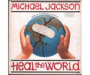 Michael Jackson - Heal the world/She drives me wild (poster-cover, 1991) / Vinyl single [Vinyl-Single 7'']