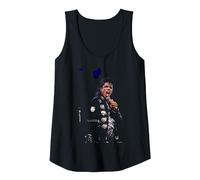 Michael Jackson Live California Bad Tour por Michael Grecco Camiseta sin Mangas, Mujer, Negro, M
