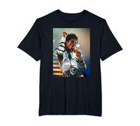 Michael Jackson Live On Bad Tour Concierto de Milton Keynes Camiseta, Hombre Tallas Grandes, Negro, 6X Alto