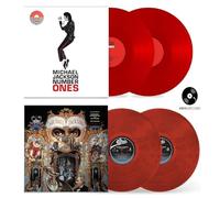 Michael Jackson - Number Ones: The Hit Songs (Solid Red) + Dangerous (Red & Black Swirl) Michael Jackson Limited Edition Color Double Album Collection [Vinyl - 2 Pack]