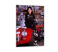 Michael Jackson - Póster de pared HD para amigo, dormitorio, sala de estar, decoración moderna estética, pintura decorativa, póster de pared e imagen artística, póster moderno de decoración familiar