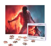 Michael Jackson Puzzles - Rompecabezas de 500 piezas personalizados con fotos con bolsa de almacenamiento, rompecabezas desafiante para adultos, decoración del hogar, boda (52 x 38 cm)
