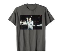 Michael Jackson Singing Live Bad Tour Concierto en Cardiff Camiseta, Hombre, Asfalto, XL
