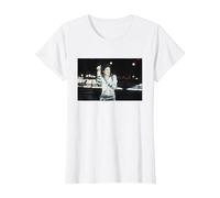 Michael Jackson Singing Live Bad Tour Concierto en Cardiff Camiseta, Mujer, Blanco, XXL