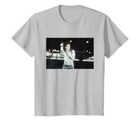 Michael Jackson Singing Live Bad Tour Concierto en Cardiff Camiseta, Niños, Plata, 12 años