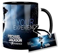 Michael Jackson The Experience Taza Interior y Asa Negra Ceramica Mug