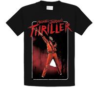 Michael-Jackson-Thriller-Dan-a-Pose-Offiziell-Manner-T-Shirt-Herren-Homens-Camiseta-Tops-Manga-Curta