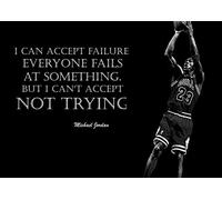 Michael Jordan 6# Blanco y Negro Baloncesto Americano Jugador NBA Deporte Frase Póster Motivación Imagen Inspiration Foto Tren Duro Dormitorio Obras de Arte Pared Decoración Reimpresión Gráfico