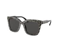 Michael Kors 0MK2163 Sunglasses, Mujer, Black Grey Leopard/Black, 52