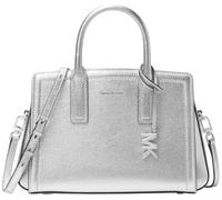 Michael Kors SM Satchel, Hand Bag Women, Plateado, One Size