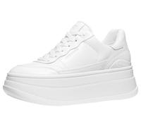 Michael Kors Hayes Lace UP, Sneaker Mujer, Blanco óptico/Piel aplastada, 39.5 EU