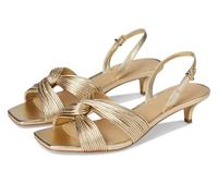 Michael Kors Alessia, Sandals Mujer, Dorado Claro, 40.5 EU