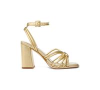 Michael Kors Ashirta Block Heel Sandal In Pale Gold Talla: 38.5 | Pumps Outlet | Mujer | Amarillo