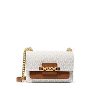 Michael Kors Heather Bolso de hombro marfil/marrón, lona, mujer