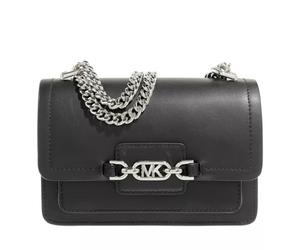 Michael Kors bandolera Heather Extra-Small Leather Crossbody, Black