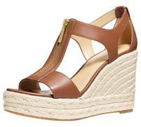 Michael Kors Berkley - Sandalias de cuña de tacón medio para mujer, Equipaje, 37 EU