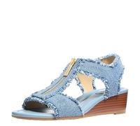 Michael Kors Berkley - Sandalias de cuña para mujer, New Horizon Wash, 36.5 EU