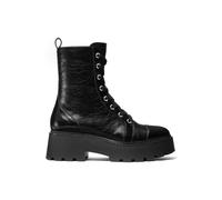 Michael Kors Blake Lace Up Boot In Black Talla: 38.5 | Outlet | Mujer | Negro