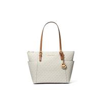 Michael Kors Bolsa con cremallera superior Jet Set, Herrajes dorados/vainilla/bellota, talla de un talla