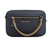Michael Kors - Bolso cruzado grande para mujer, con cadena, Negro -, Large