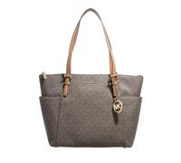 Michael Kors bolso de hombro Jet Set East West Signature Top Zip, Brown/Acorn