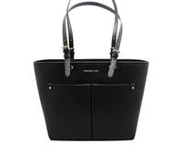 Michael Kors Bolso de mano con doble bolsillo para mujer Satch, Negro , 15 pulgadas