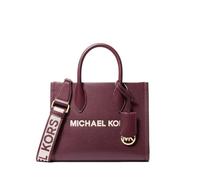 MIchael Kors Bolso de mano Mirella de piel para mujer, Sangre de toro, talla de un talla