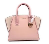 Michael Kors Bolso para mujer I Satchel I con asa, bolso de hombro, modelo: AVRIL I Rosé, 30 x 20 x 12 cm (ancho x alto x profundidad), logotipo MK, acolchado, bolsa para mujer