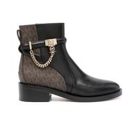 Michael Kors- Bota corta Hamilton de cuero con adornos y logo- Shoes- Mujer- Negro- 38 EU- Bota corta Hamilton de cuero con adornos y logo