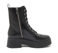 Michael Kors - Botín Anfibio de Cuero con Efecto Vintage Negro - Shoes - Mujer - Negro - 39 1/2 EU -