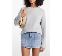 Michael Kors Boxy Crew Neck Knitted Sweater In Grey Talla: XS | Jerséis de Punto Outlet | Mujer | Gris