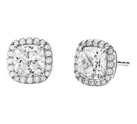 Michael Kors Brilliance - Pendientes de plata 925 con óxido de circonio transparente, talla única MKC1405AN040