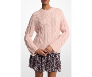Michael Kors Cable Knit Crew Sweater In Rosewater Pink Talla: S | Jerséis de Punto Outlet | Mujer | Rosa