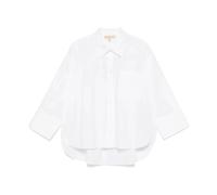 Michael Kors- Camisa Casual Blanca de Manga Larga- Blouses & Shirts- Mujer- Blanco- L- Camisa Casual Blanca de Manga Larga