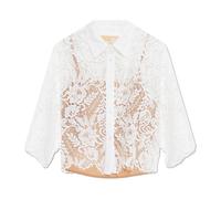 Michael Kors- Camisa de encaje- Blouses & Shirts- Mujer- Blanco- M- Camisa de encaje