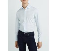 Michael Kors Camisa de hombre regular con all over. Azul 40