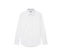 Michael Kors Camisa 'DOBBY ENGINEERD MODERN FIT SHIRT CAMICIA' blanco M-L blanco