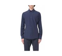 Michael Kors - Camisa Slim Elástica de Alto Rendimiento - Shirts - Hombre - Azul - 2XL -