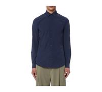 Michael Kors- Camisa Slim Elástica Performance- Shirts- Hombre- Azul- 3XL- Camisa Slim Elástica Performance