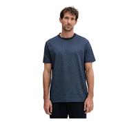 Michael Kors - Camiseta de punto de algodón con estampado de logo distintivo - Tops - Hombre - Azul - L -