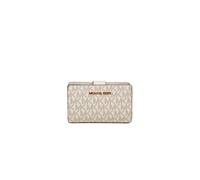 Michael Kors Cartera 'Novelty Medium Bi-Fold Zip Coin With Key Fob' crema One Size EUR