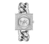 Michael Kors Chain Lock Reloj para Mujer, Movimiento de Cuarzo con Correa de Acero o Piel