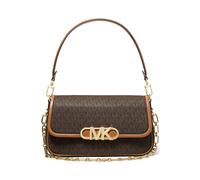 Michael Kors Chain Pouchette Shoulder Bag In Brown Logo Print Talla: OS | Bandoleras Outlet | Mujer | Marrón