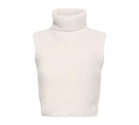 Michael Kors - Chaleco de Cuello Alto Acanalado - Knitwear - Mujer - Blanco - M -