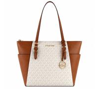 Michael kors charlotte - bolsa grande con cremallera superior, vainill