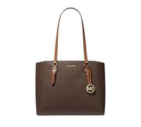 Michael Kors Charlotte Bolso bandolera grande 3 en 1 de piel, Marrón (Brown Signature)