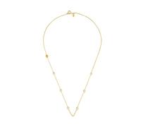 Michael Kors Collar de plata de ley de oro de 14 quilates para mujer, talla única, plata de ley, sin piedras preciosas