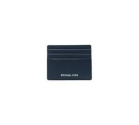 Michael Kors Cooper 36S4LCOD2L - Tarjetero alto de piel granulada, color azul marino