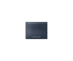 Michael Kors Cooper 36S6LCOD0L - Tarjetero de piel granulada, color azul marino